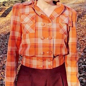 Fredddies of Pinewood Orange Hooded jacket - small